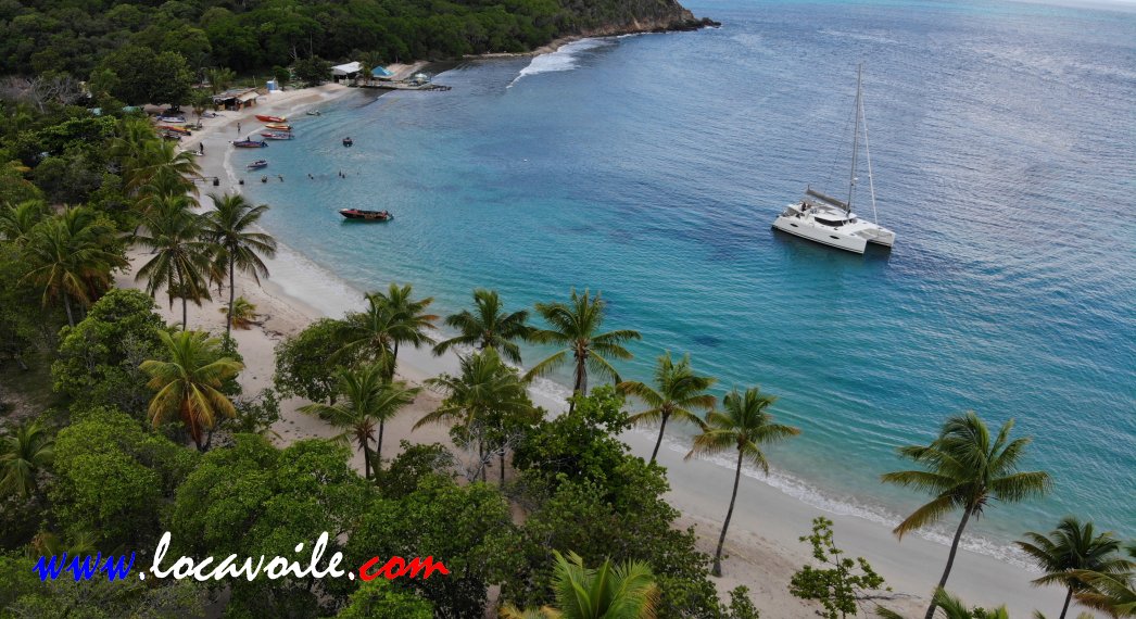 La magnifique Salt Whistle Bay de Mayreau dans les Grenadines